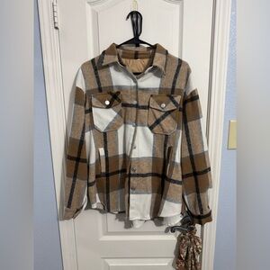 Oversized Flannel Jacket